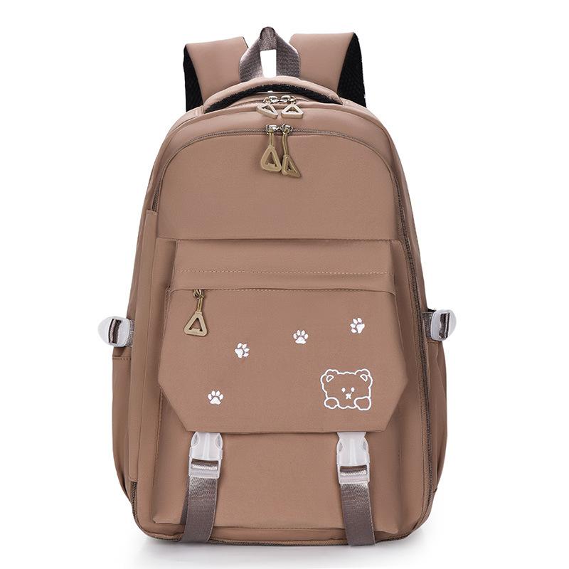 

School bag for primary school students New backpack Bear print Casual cute children s school bag Simple and durable school backpack