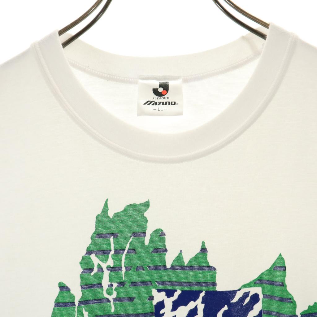 Mizuno J League Short Sleeve T-shirt LL White Football Men's Used