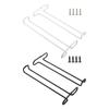 Modern Metal Wall Mounted Wine Glass Rack Space Saving Hanging Storage Under Cabinet Simple Installs For Kitchen Decors
