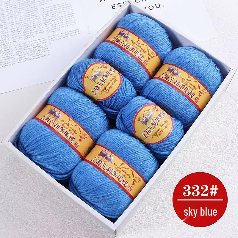 Premium Medium Thick Pure Goat Wool Yarn Balls for Handmade DIY Scarves