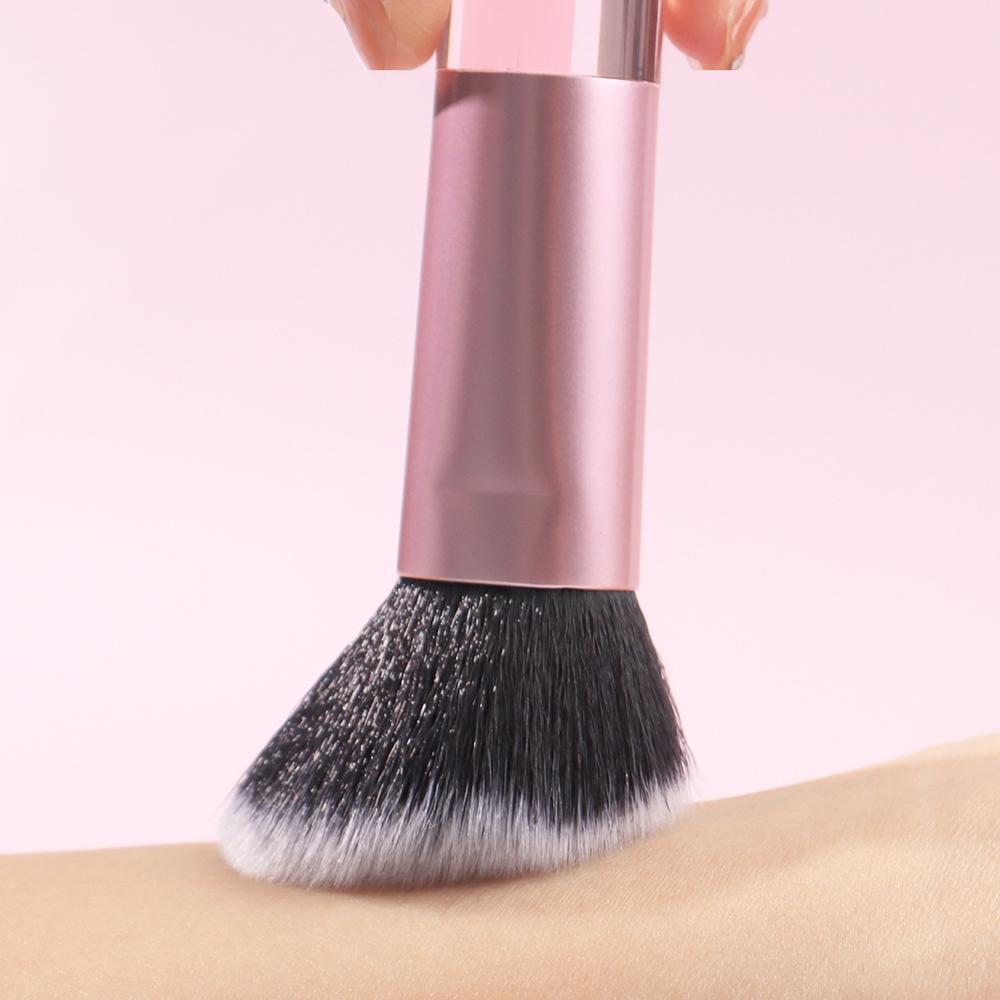 9pcs Makeup Set Brush Portable Short Handle Professional Makeup Brush Makeup Tool For Foundation Make-Up And Powder Blusher Eye