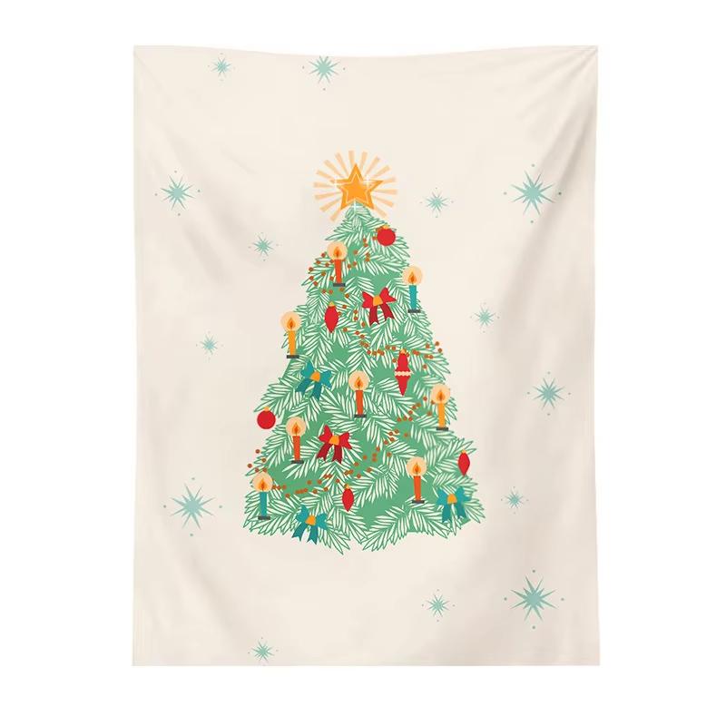 

Christmas Tapestry with Various Styles to Choose From 2D Flat Design for Festive Atmosphere Wall Decoration 74x94cm(29x37in)