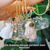 Cat Hair Storage Capsule Keychain With Acrylic Material For Collectors Gift And Party Decor