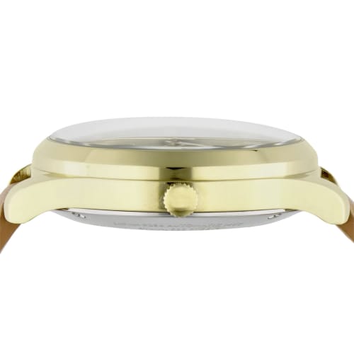 Henry London HERITAGE SIGNATURE Watch, 39mm, Green Dial, Stainless Steel, Mineral Glass, Automatic, Brown, HL39-AS-0454, Official Warranty