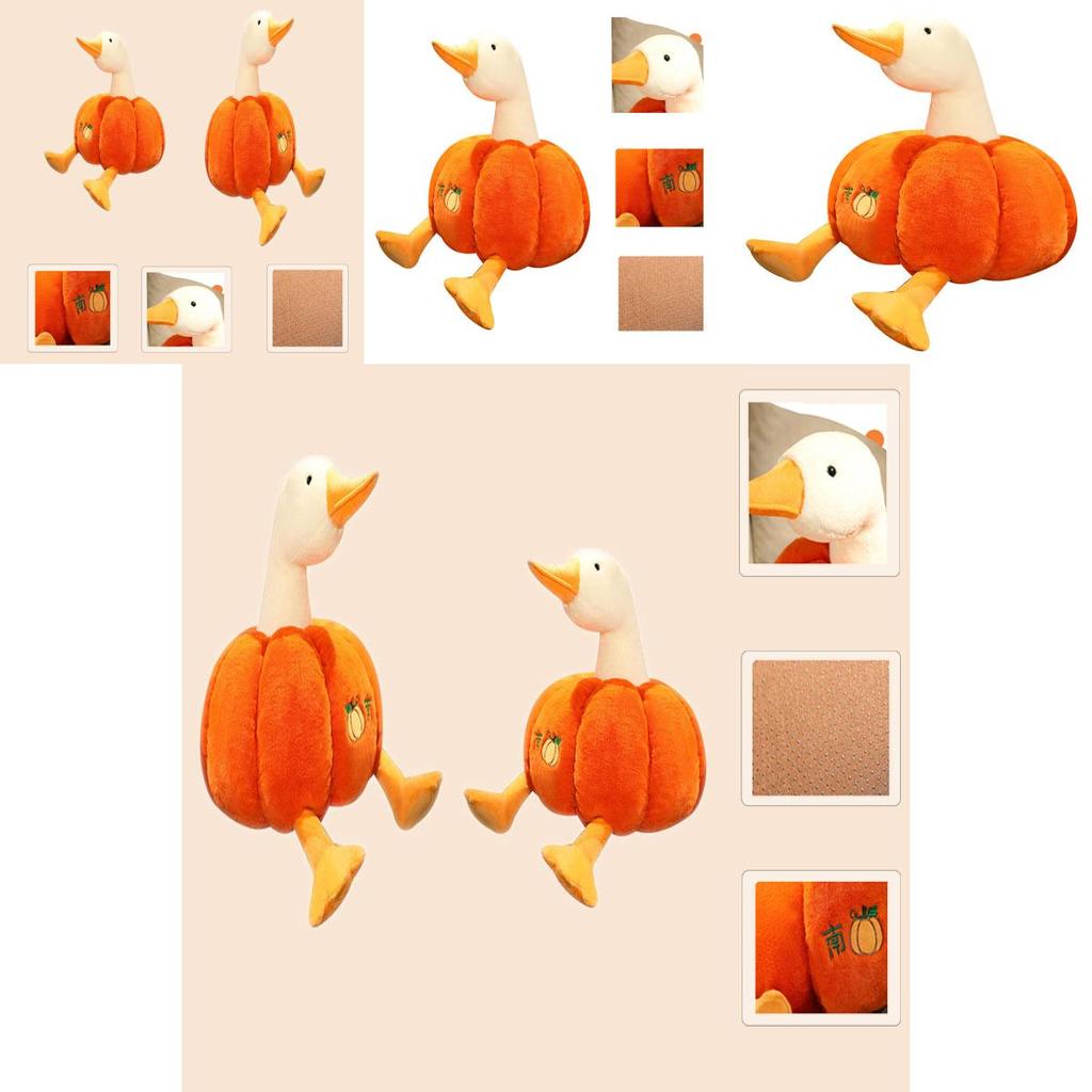 Pumpkin Duck Plush Toy Cute Gift For Kids And Animal Lovers