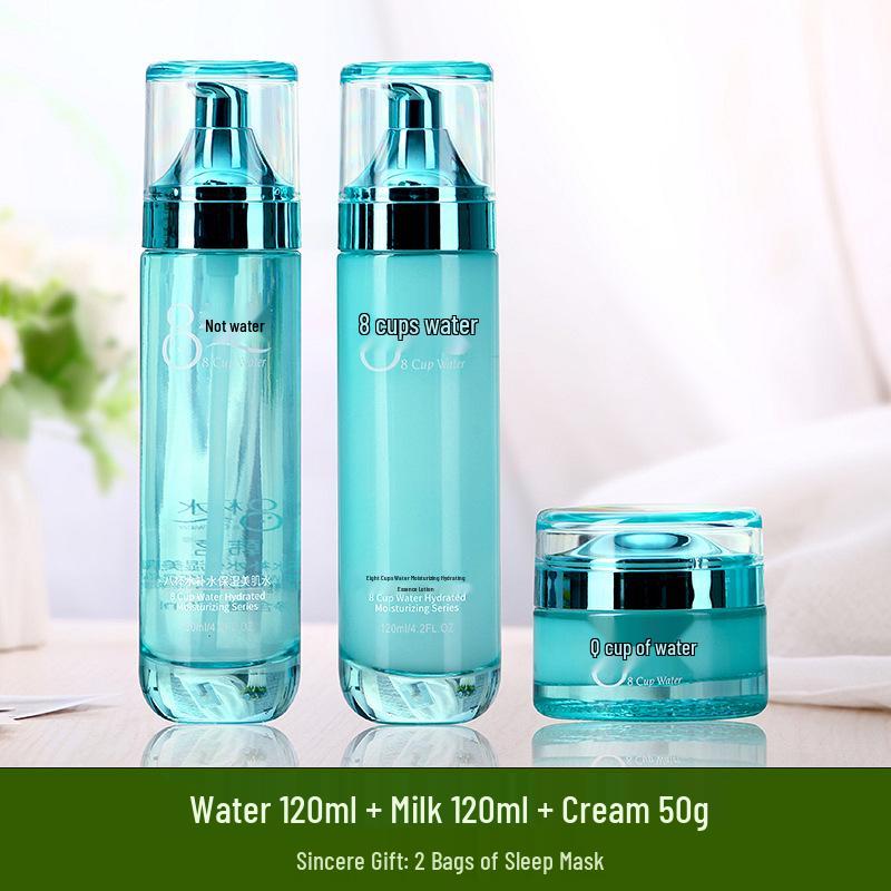 Eight Cups of Water Skincare: Hydrating Toner & Emulsion Set for Moisturizing, Refreshing, Radiant Skin