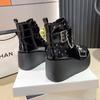 9CM Women High Boots Cosplay Mid-calf Boots High Platform Wedges Boots Summer Autumn New Designer Gothic Shoes for Women Botas