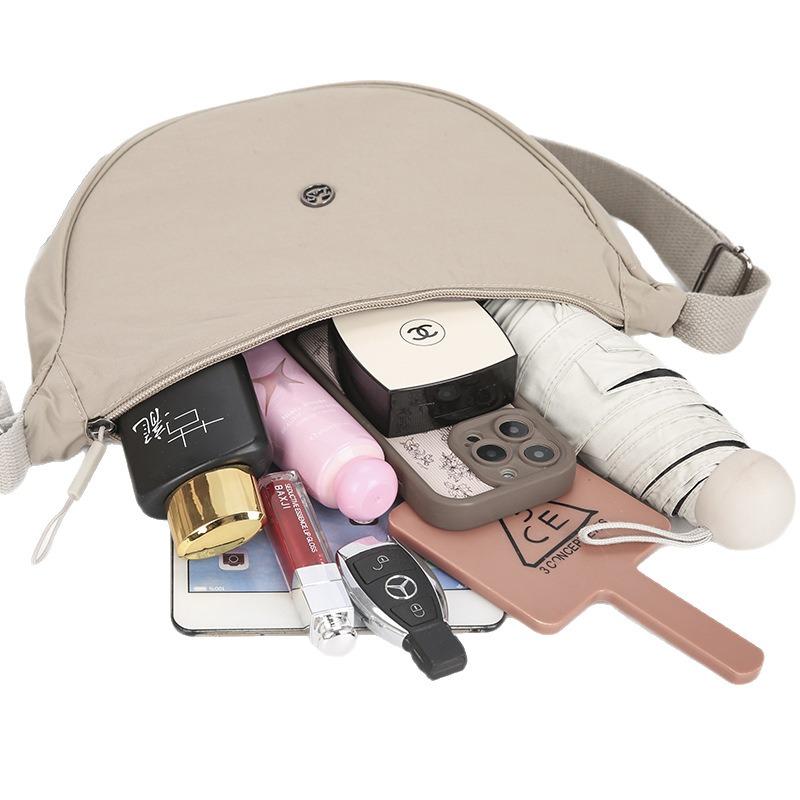 High value nylon messenger bag women's new casual versatile dumpling bag light fashion commuter shoulder cloth bag