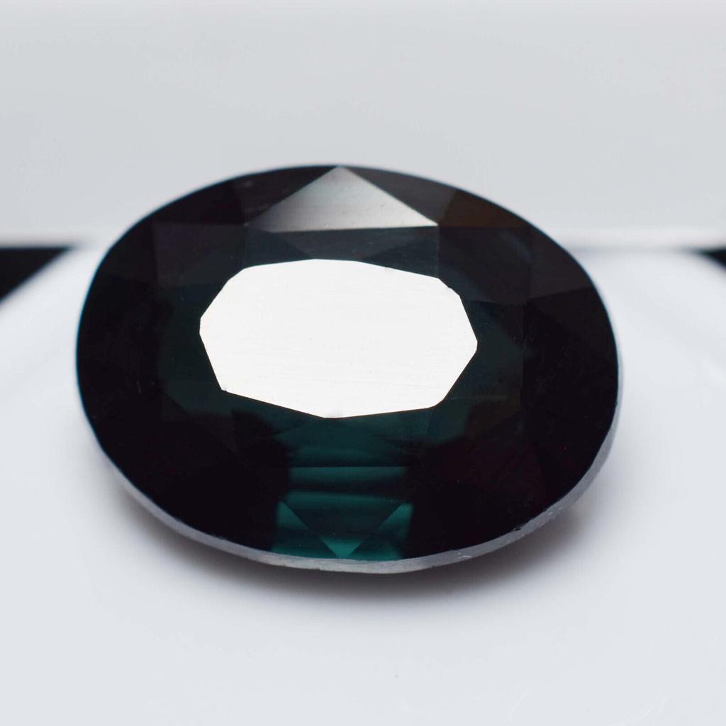 Natural Green Sapphire Loose Gemstone 10.70 Ct Oval Cut September Birthstone for Gem Collections