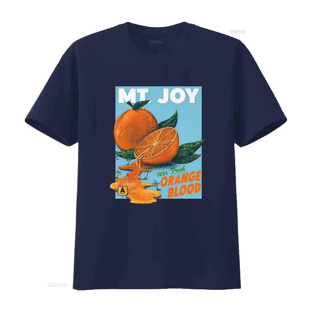 Mt Joy Band Orange Blood White T Shirt Short Sleeve All Sizes 1f1989 Vintage Washed Soft Unisex Breathable Versatile