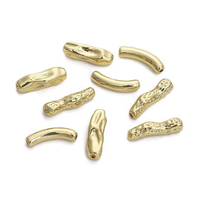 Perline distanziatrici con asta con foro curvo in rame per gioielli fai-da-te che realizzano accessori artigianali