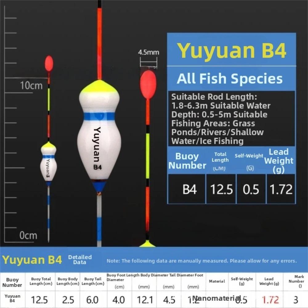 3pcs Buoyant Material Ice Fishing Float Multi-Color Buoy Floats  Carp Fishing