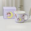 Cute Cartoon Cherry Meatballs Children's Water Cup High-value Ceramic Mug Girls Birthday Gift Souvenir