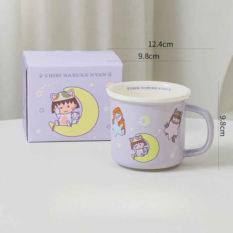 Cute Cartoon Cherry Meatballs Children's Water Cup High-value Ceramic Mug Girls Birthday Gift Souvenir