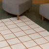 Light Luxury Plaid Faux Cashmere Carpet for Living Room, Bedroom, or Balcony.