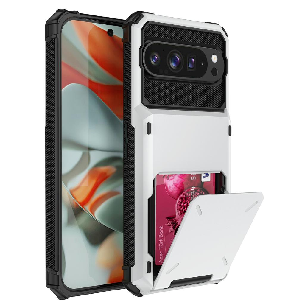 For Google Pixel 10 Pro XL Case PC+TPU Dual Layer Back Phone Cover with Card Holder