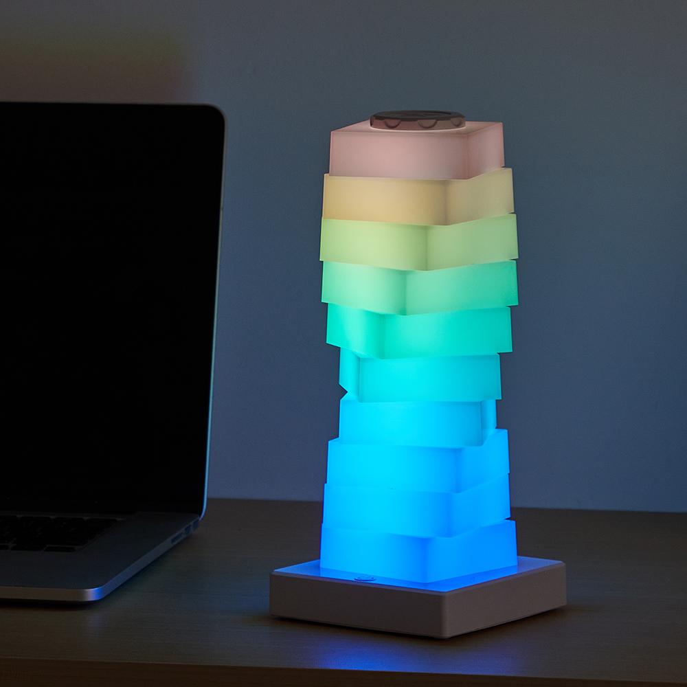 DIY Farbwechselnde Schreibtischlampe RGB 16 Farben LED-Lampe Schlafzimmer Nachttisch Dekoration Lampe Touch-Schalter Mehrstufiges Licht