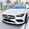 Car Front Bumper Lip For Mercedes Benz CLA Class C118 W118 X118 CLA180 200 220 250 CLA35 CLA45 AMG 2019-2023 Splitter Diffuser
