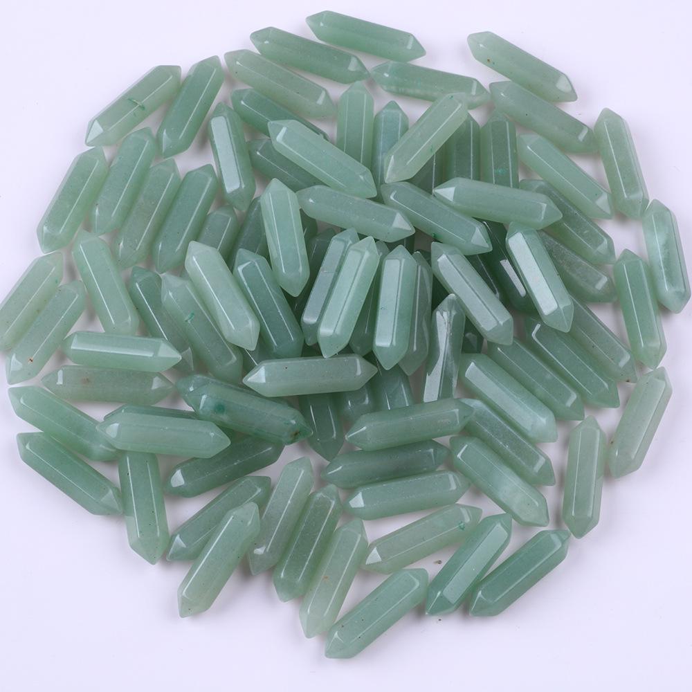 Amazonita Ponta Dupla Coluna Hexagonal Gema Semipreciosa Polida