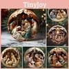 Car Decoration Festive Acrylic Christmas Religious Pendant Car Decor Interior