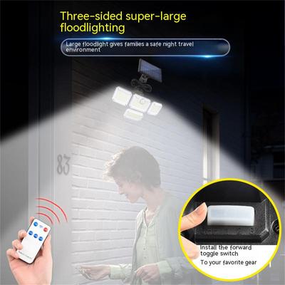 333 Led Solar Lights Outdoor Motion Sensor Human Induction Adjustable Head Ip65 Waterproof Solar Power Wall Lamp
