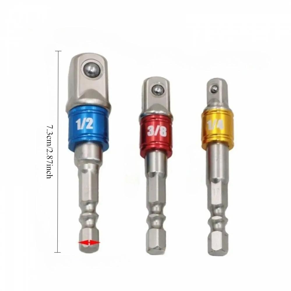 Socket Impact Electric Extension Adapter Extension Converter Electric Drill Hexagonal To High-speed Nut Male Square Wrench