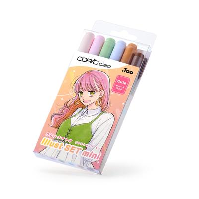 Set Mini de Ilustración Copic Ciao (Linda) - Marcadores y bolígrafos de arte para dibujar y colorear