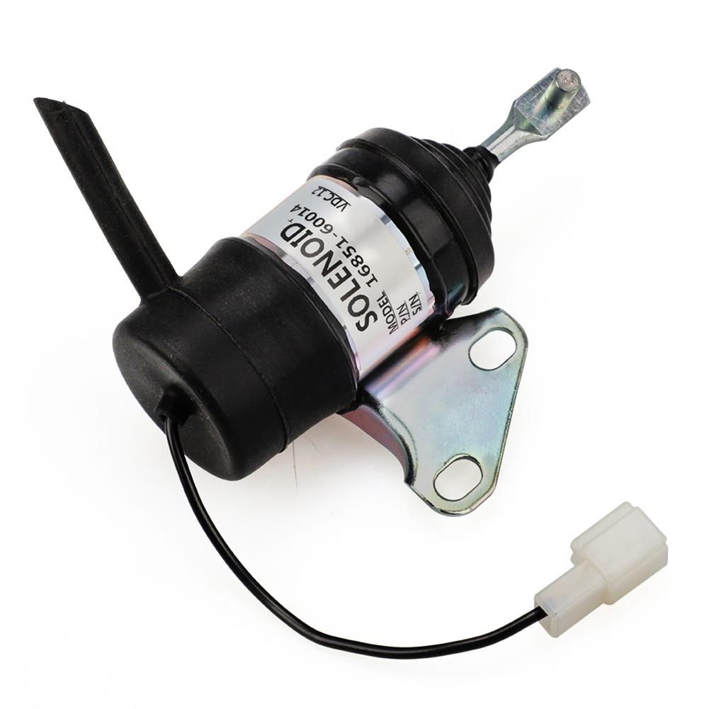 Fuel Shut Off Solenoid 12V for Kubota Z482 BX7410D and For Denso Fit for BX1500D BX1800D BX2230D Mowers and Excavators