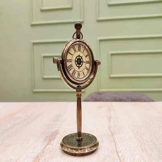 Able Clock, Christmas Gift, Brass Figurine, Gift for Wife, Couples Gift, Gift for Mom, Home Decoration