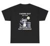 Ich trainiere, damit ich Müll essen kann T-Shirt Lustig Essensliebhaber Fitnessstudio Pump Cover Tee