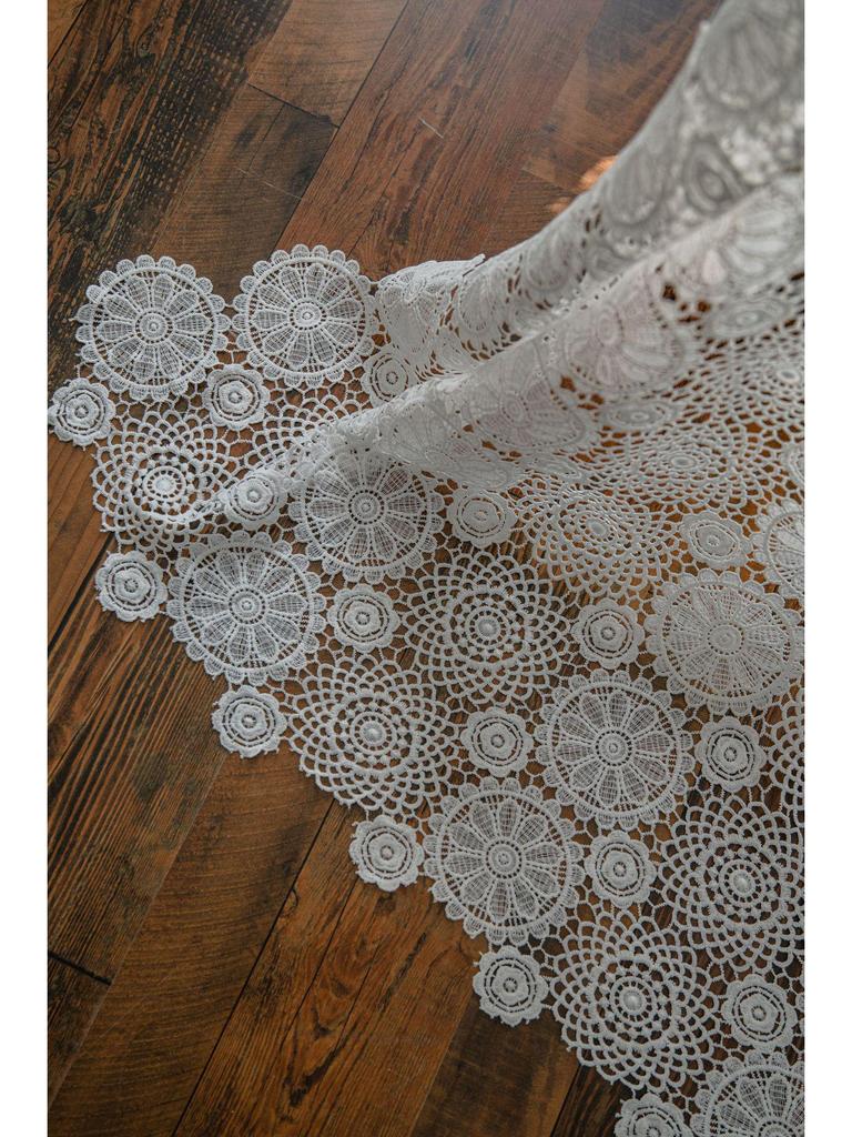 Imanqi Lace Embroidered Tablecloth for Cake Photography Background