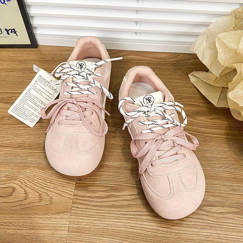 Retro dopamine women's spring new niche design soft-soled casual board shoes