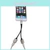 Adaptador Apple Iphone 7 8 Dual Lightning Com Exterior Prateado Para Conectividade de Fone de Ouvido
