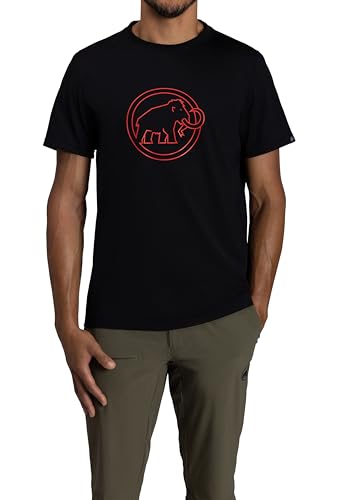 Mammut QD Logo Print T-Shirt, Asian Fit, Men s, AF Men s, 1017-02012, Black, PRT4