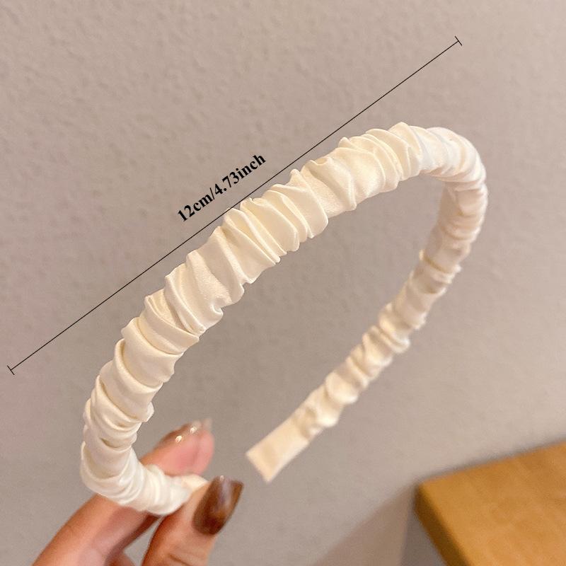 Korean Hairbands for Woman Hair Accessories Candy Color Pleated Bowknot Headband Women Girls 2021 Fashion Designer Hair Bands