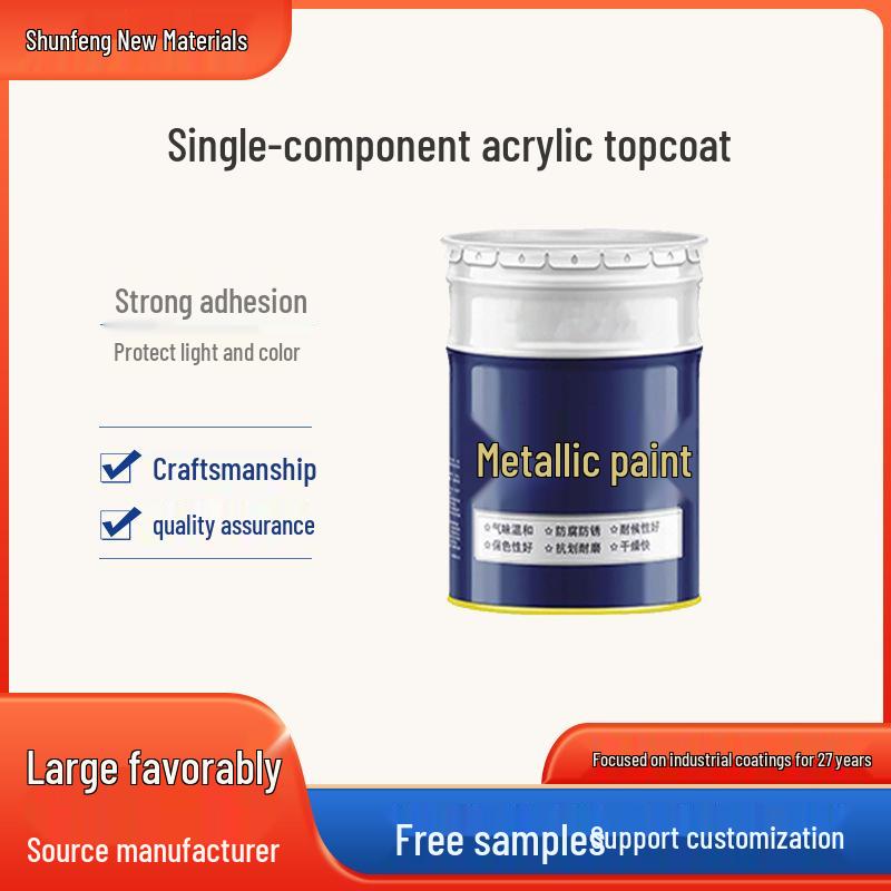 Single-Component Anti-Corrosion Acrylic Topcoat for Metal Surfaces