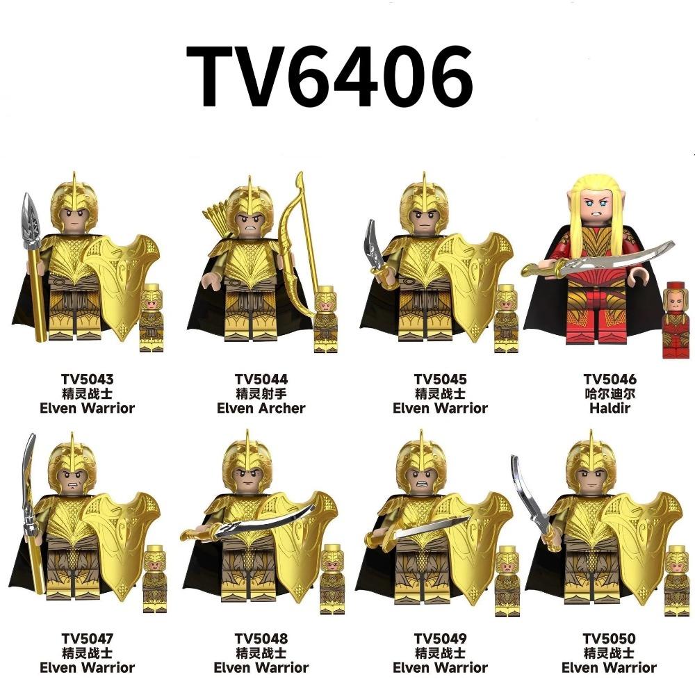 

TV6406 film and television ring series hardir elf warrior assembled building block doll toy bag gift