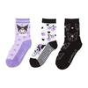 Sanrio  Sanrio  Sanrio Kids Socks 3 Pair Set Socks 19-21cm Kuromi Kuromi-chan Kuromi Character 455539 Sanrio