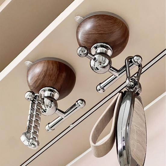Suction Cup Hook Strong Hold Mold Resistant Hook No Drill Reusable Holder for Bathroom Towels Wet