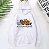 Peace Love Halloween Print Hoodies For Women Men Autumn Winter Pullover Harajuku Casual Long Sleeves Sweatshirt Tops