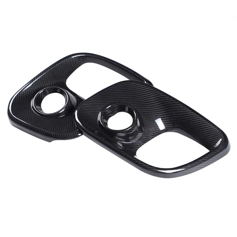 Real Carbon Fiber For Abarth 595 695 2017 2018 2019 2020 2025 2025 2025 2025 Sticker LHD RHD Car Front Fog Lamp Cover 1Pair