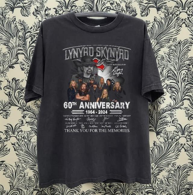 Lynyrd Skynyrd 60th Anniversary 1964 2026 Shirt Size S To 5XL Basic Unisex