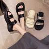 Foreign trade Korean version of women's shoes high street versatile soft sole outer wear 2025 summer new versatile thick sole fashion casual sandals