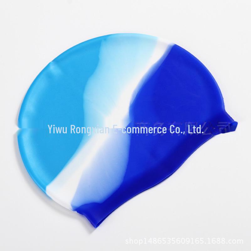 Non-Slip Waterproof Silicone Swim Cap for Adults – Comfortable, Logo Customizable