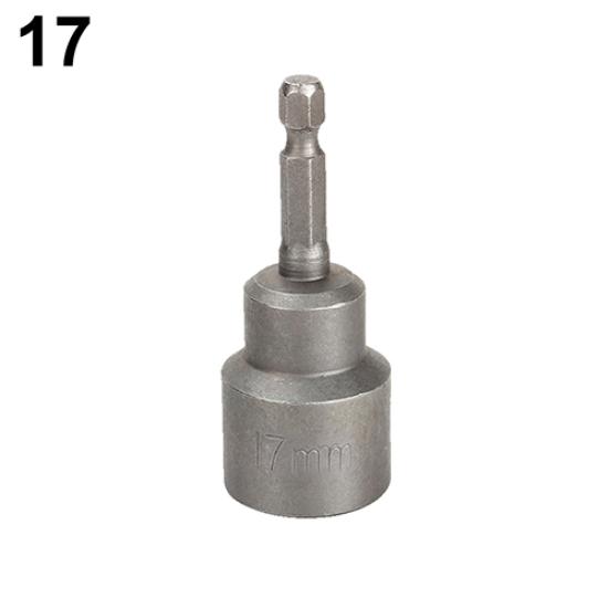 1Pc 6mm-19mm Hex Socket Sleeve Nozzle Magnetic Nut Driver Drill Bit Adapter Tool