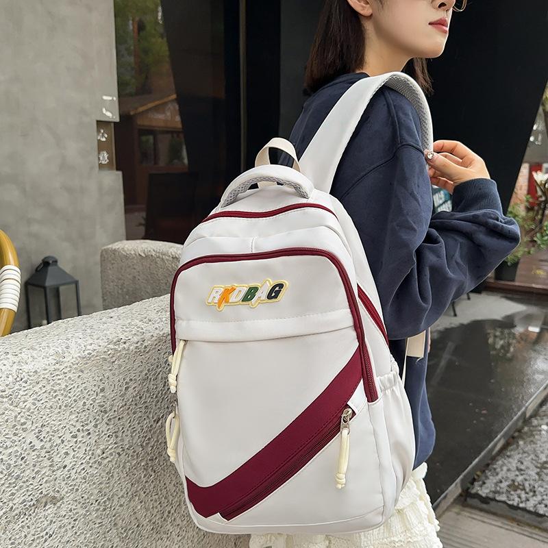 School Bags, Boys and Girls, Junior High School and High School Students, New Trends, Contrasting Colors, Backpacks, College Student Fashion