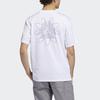 Adidas Originals Tri-Foil Tee Print Crew Neck Sports Short-Sleeved T-Shirt Men Tops White GD3120