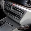 Car Tuning Carbon Fiber ABS Air conditioning Switch Adjustment Frame Cover Trim Accessories For Genesis G80 DH 2015-2020 LHD