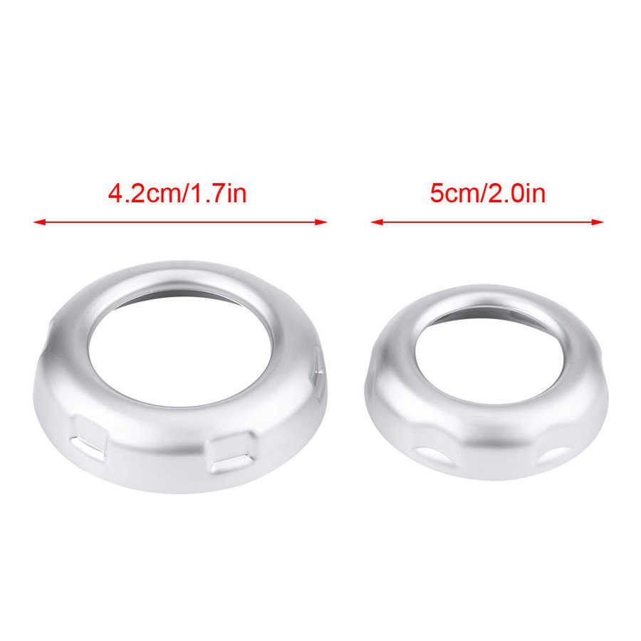 5pcs Chrome Car Volume & Air Conditioning Knobs Button Trim Cover for Land Rover Discovery 4 LR4 2009 2010 2011 2012 2013