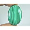 76Cts. Natural Green Malachite Oval Shape Cabochon Loose Gemstone 26X37X06MM D-339